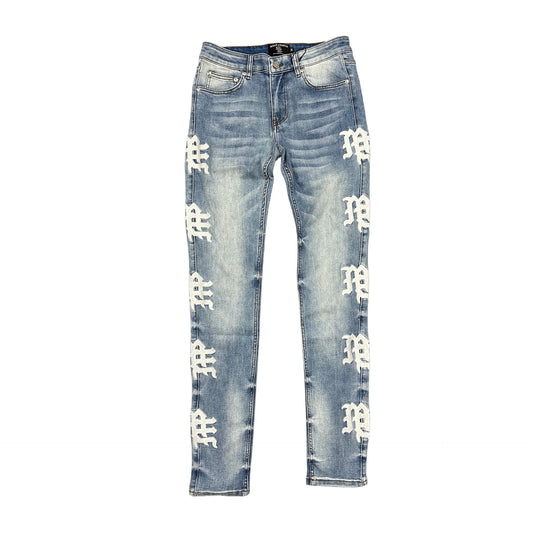 Monogram Denim Blue Wash jean
