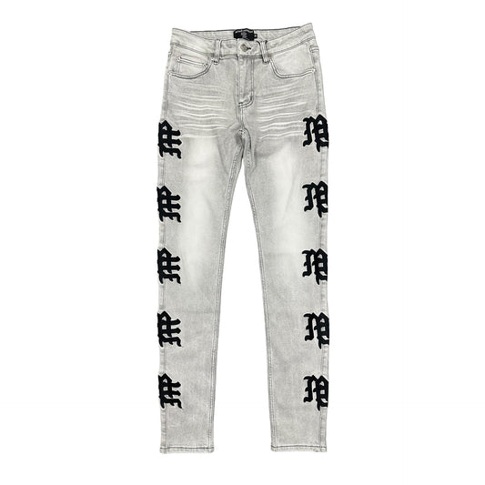 Monogram Denim Grey Wash