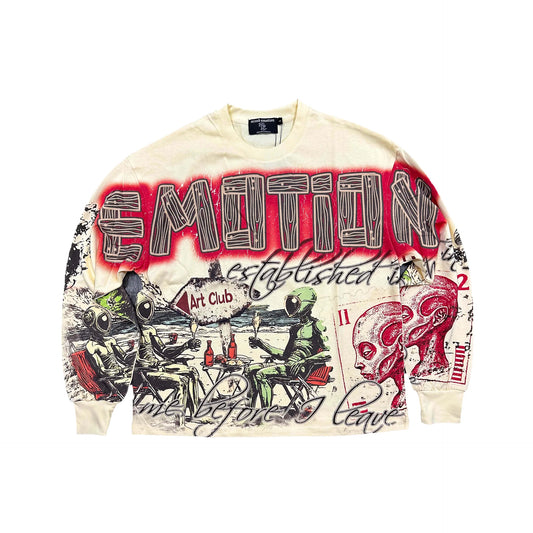 Mixedemotion Cream ‘Art Club’ Long Sleeve