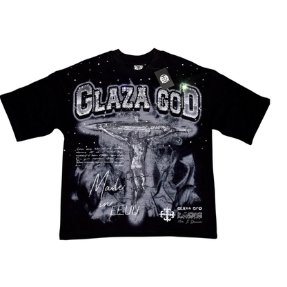 GLAZA GOD BLACK TEE