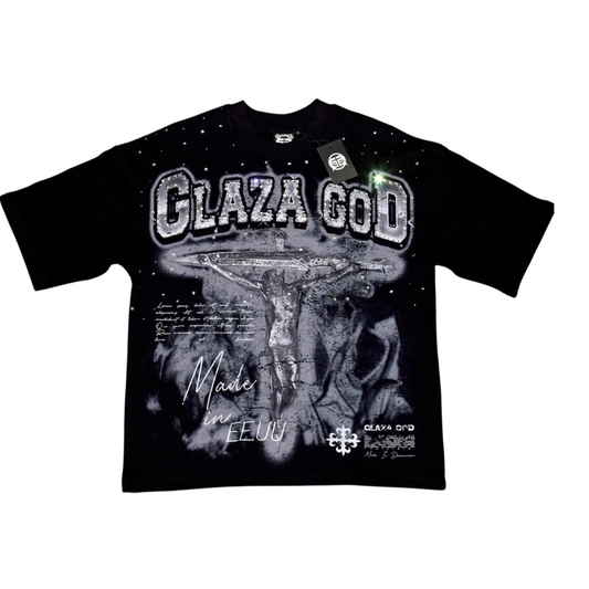 GLAZA GOD BLACK TEE