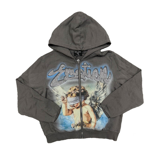 Grey “Rhinestone” Hoodie